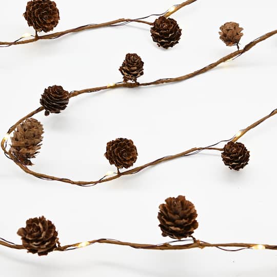 18ct. Pinecones LED String Lights by Ashland®